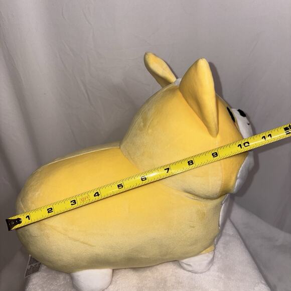 Aliquantum Plush Dog Corgi Puppy Kawaii Soft Squishy Pillow Yellow EUC - Picture 11 of 11